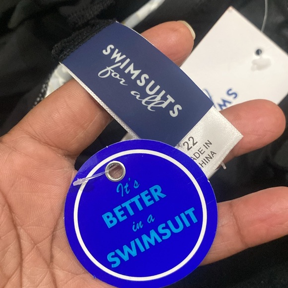 NWT Swimsuits for All TIE FRONT UNDERWIRE SWIMDRESS new leopard print sz 22 - Picture 5 of 8